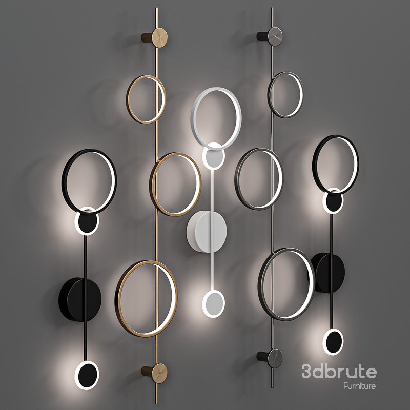 Molecular Circle wall lamp Image 3