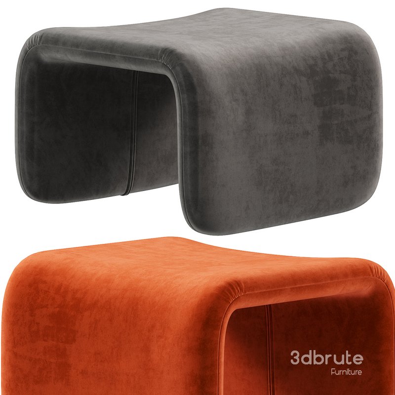 Artilleriet Etcetera Fabric Lounge Chair and Footstool crassevig Image 5