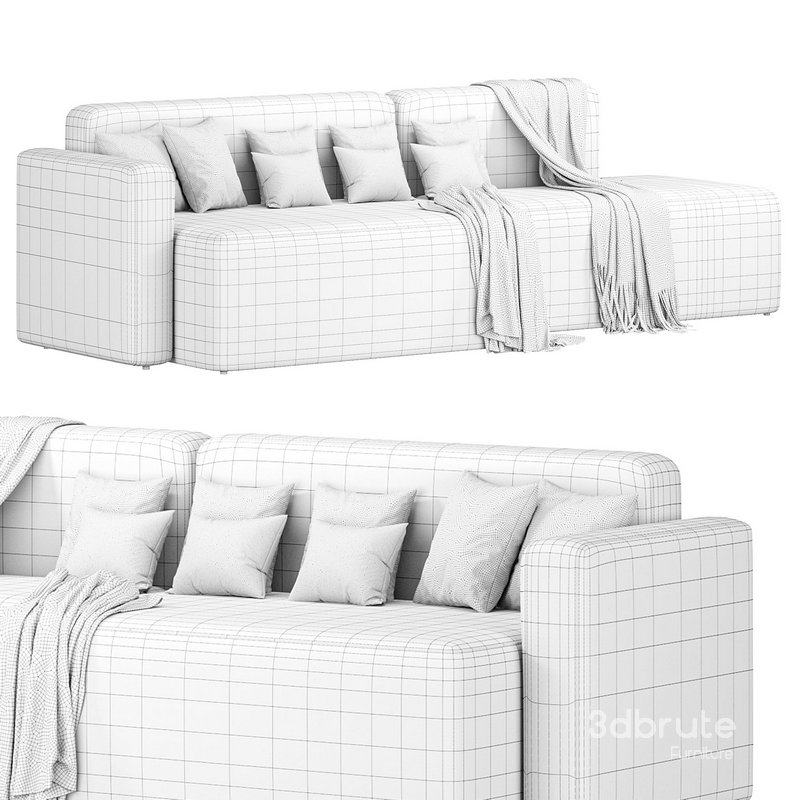 Rope Sofa Chaise Lounge Left by Normann Copenhagen Image 4