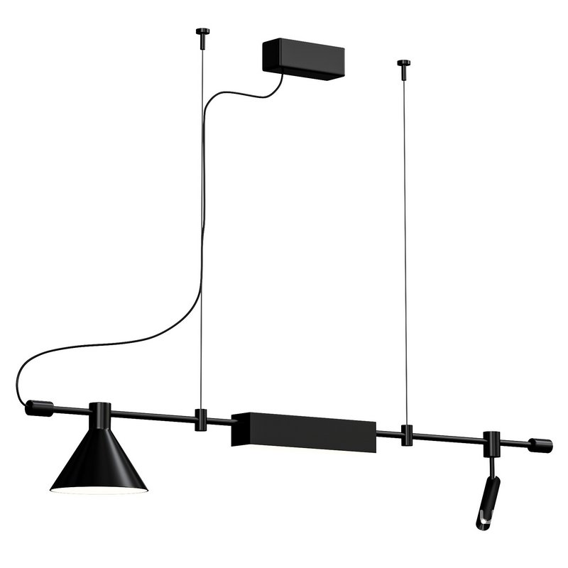 Horizontal Linear LED Pendant Lamp Image 5