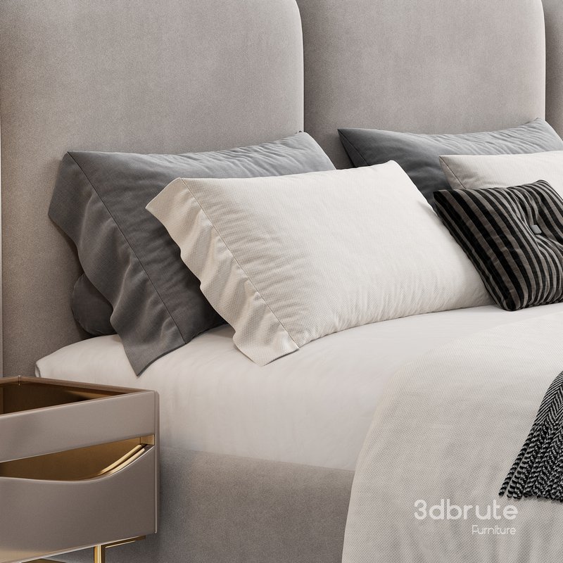 Queen Modern Odasi Takimi Bed by Evmoda Image 4