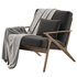 Cavett Wood Frame Armchair by Crate & Barrel - Thumbnail 4