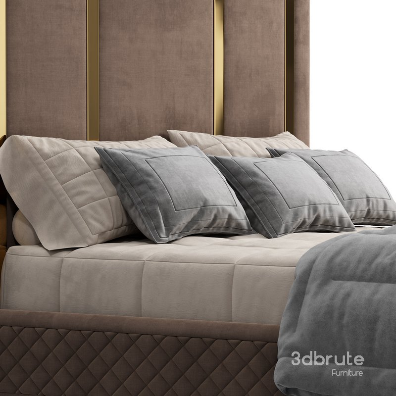 King bed Polished Gold Image 4