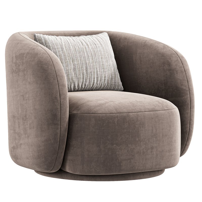 Poole Swivel Lounge Chair By Poly Bark Image 5