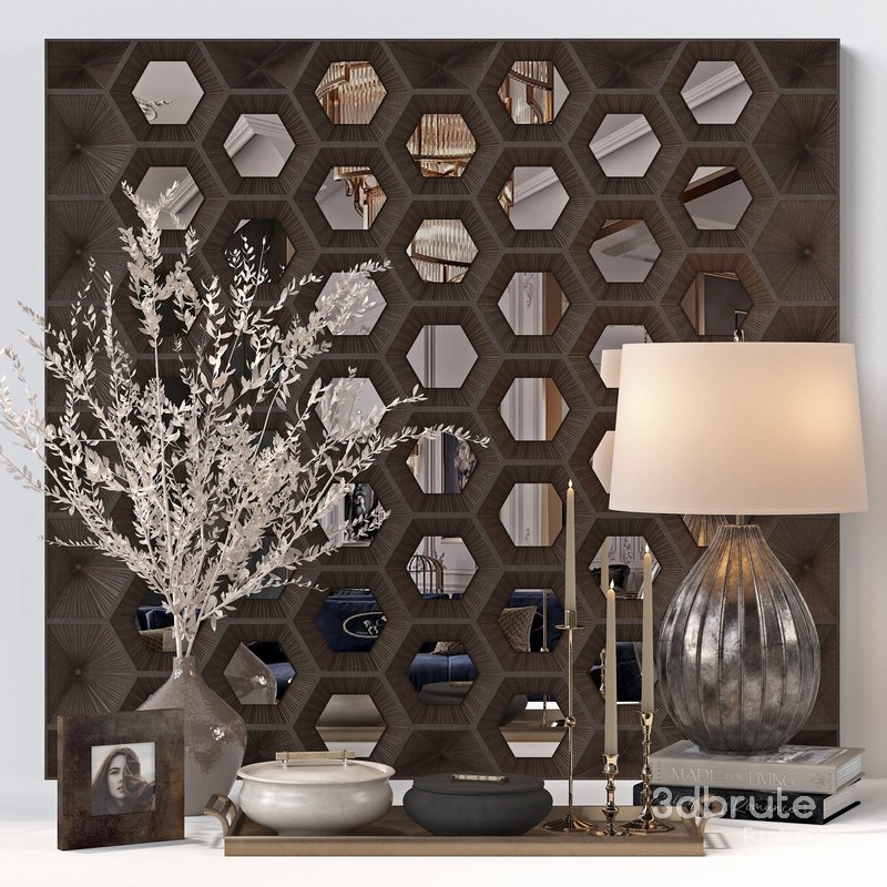 ANTIQUE BRAEE DECORATIVE SET 01 Image 1