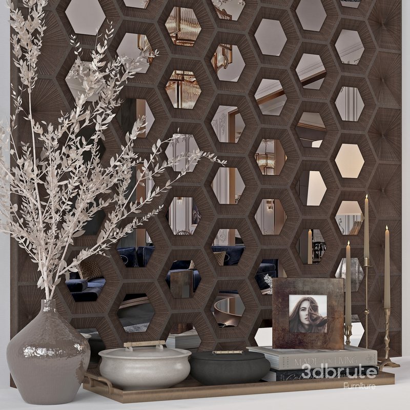 ANTIQUE BRAEE DECORATIVE SET 01 Image 3