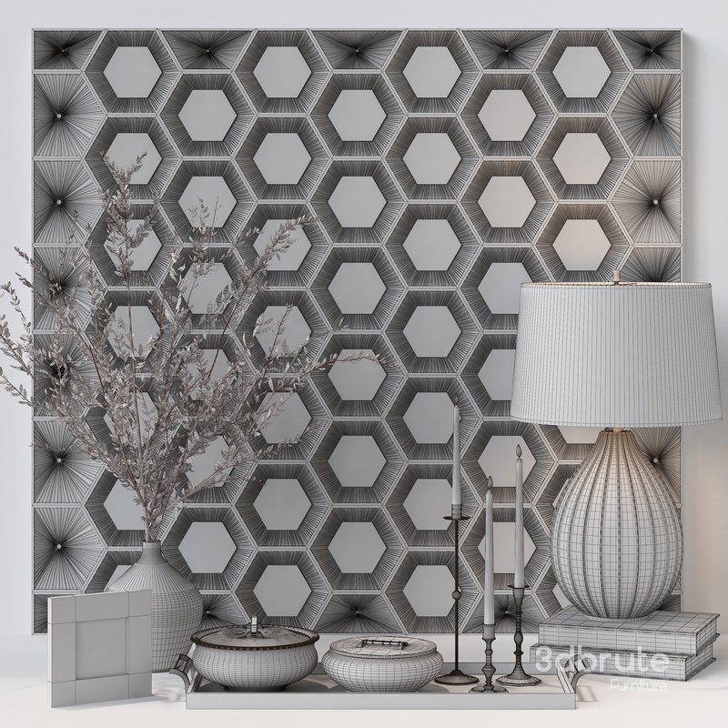 ANTIQUE BRAEE DECORATIVE SET 01 Image 4