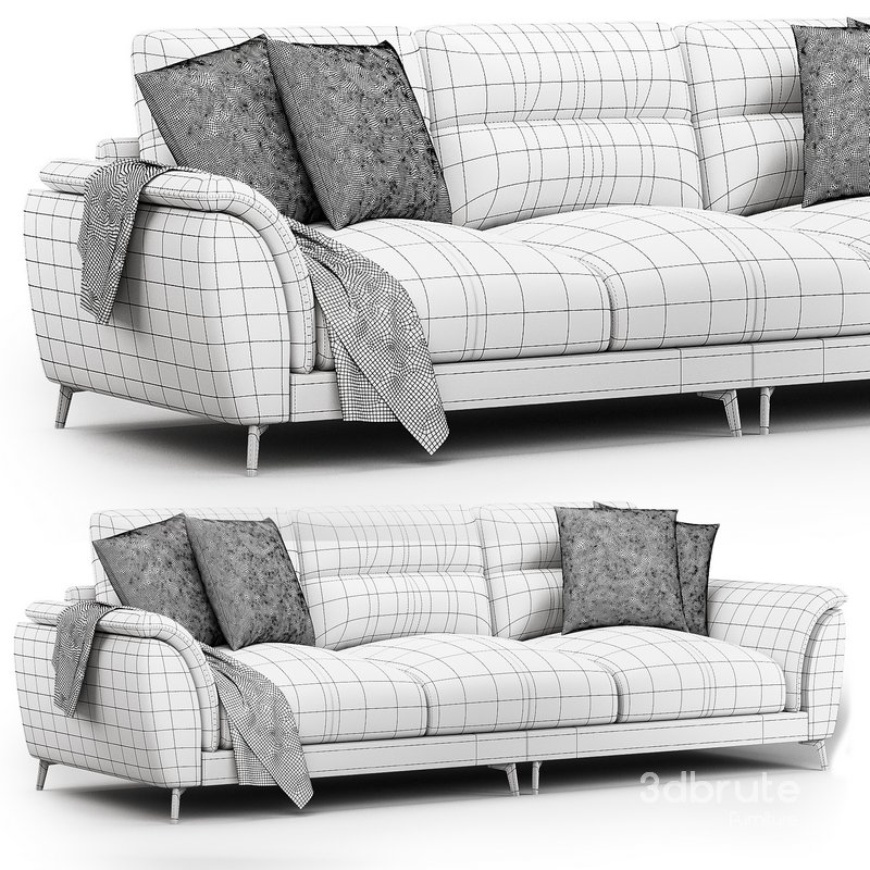 Modern Pillow Sofa by Litfad Image 4