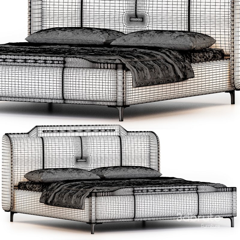 Modern Upholstered bed by Litfad Image 3