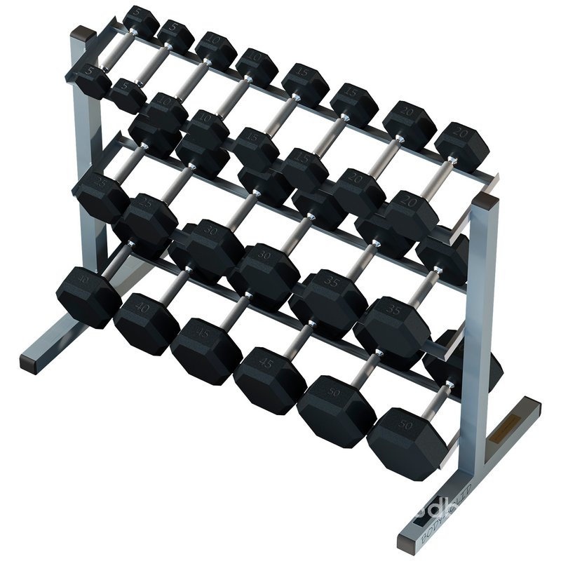 BODY-SOLID 3 TIER DUMBBELL RACK GDR363 Image 2