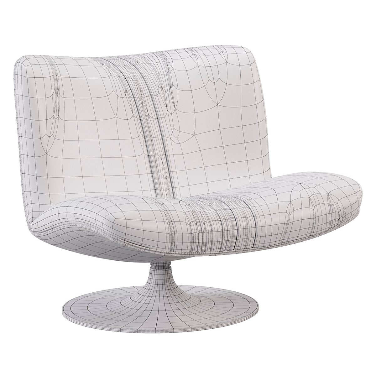 BAXTER MARILYN Swivel leather armchair Image 2
