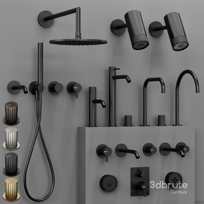 Ritmonio DIAMETRO35 IMPRONTE bathroom faucet set 1 Image 3