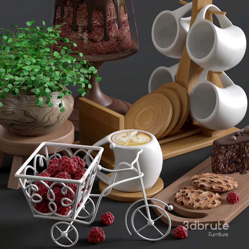 decorative set 09 coffee and sweets Image 2