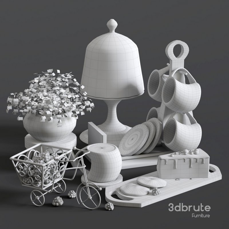 decorative set 09 coffee and sweets Image 5