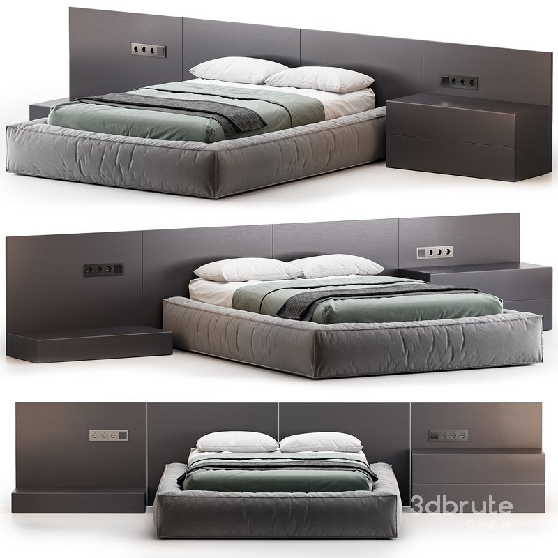 Modern Upholstery Bed by Litfad Image 1