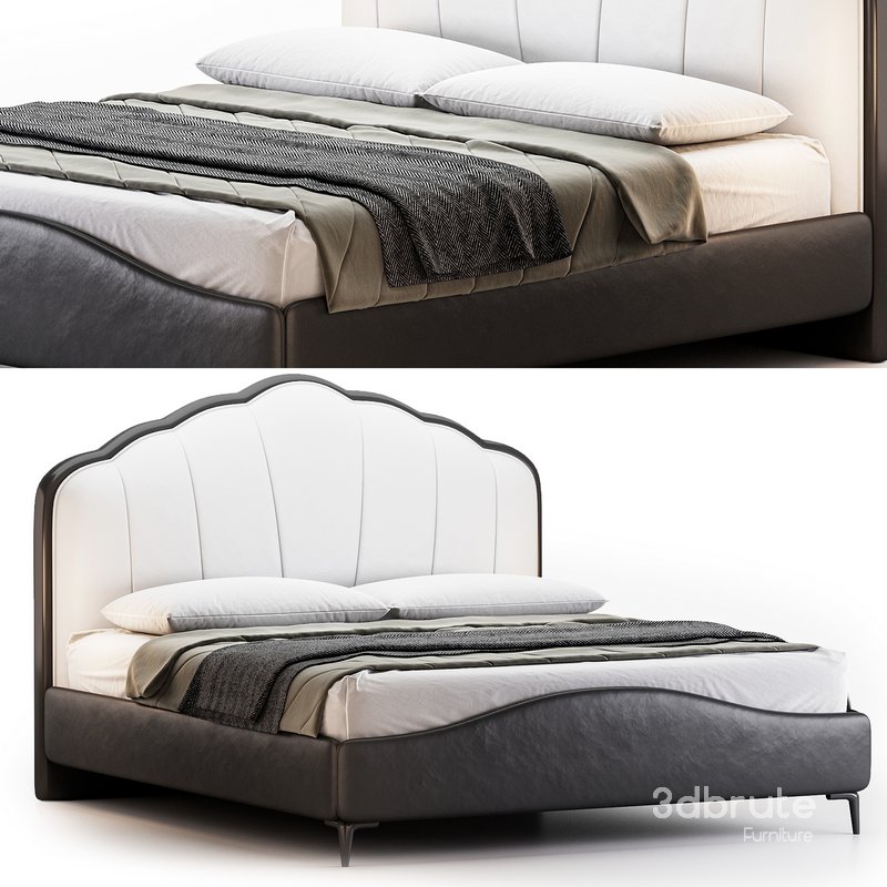 Elegant Upholstered bed by Litfad Image 1