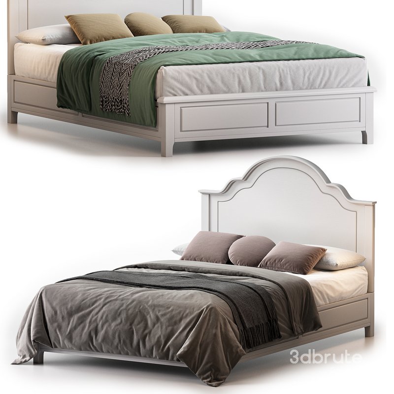 Modern Solid Bed by Litfad Image 1