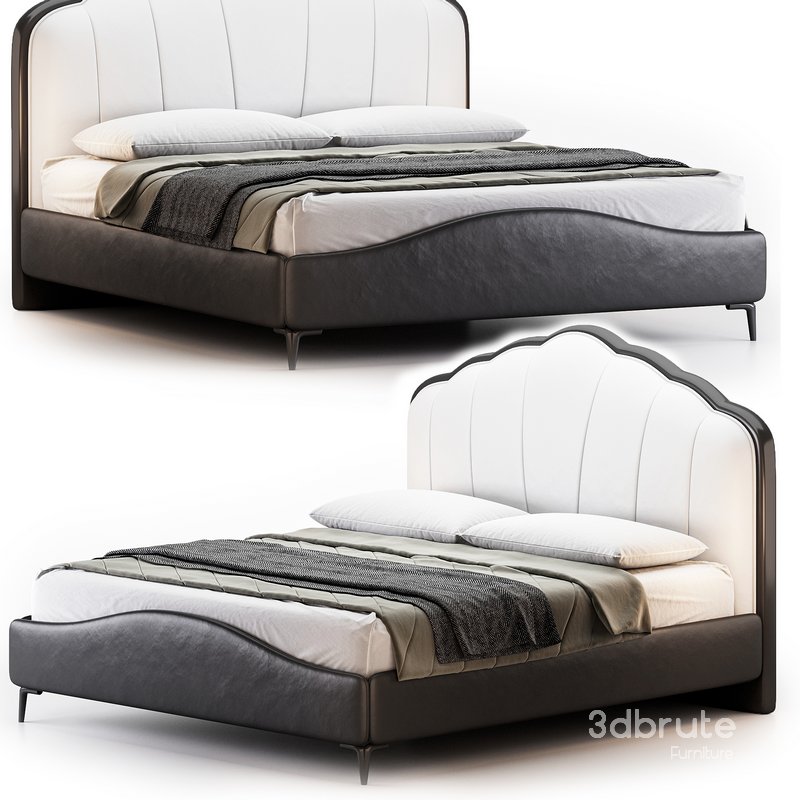 Elegant Upholstered bed by Litfad Image 2