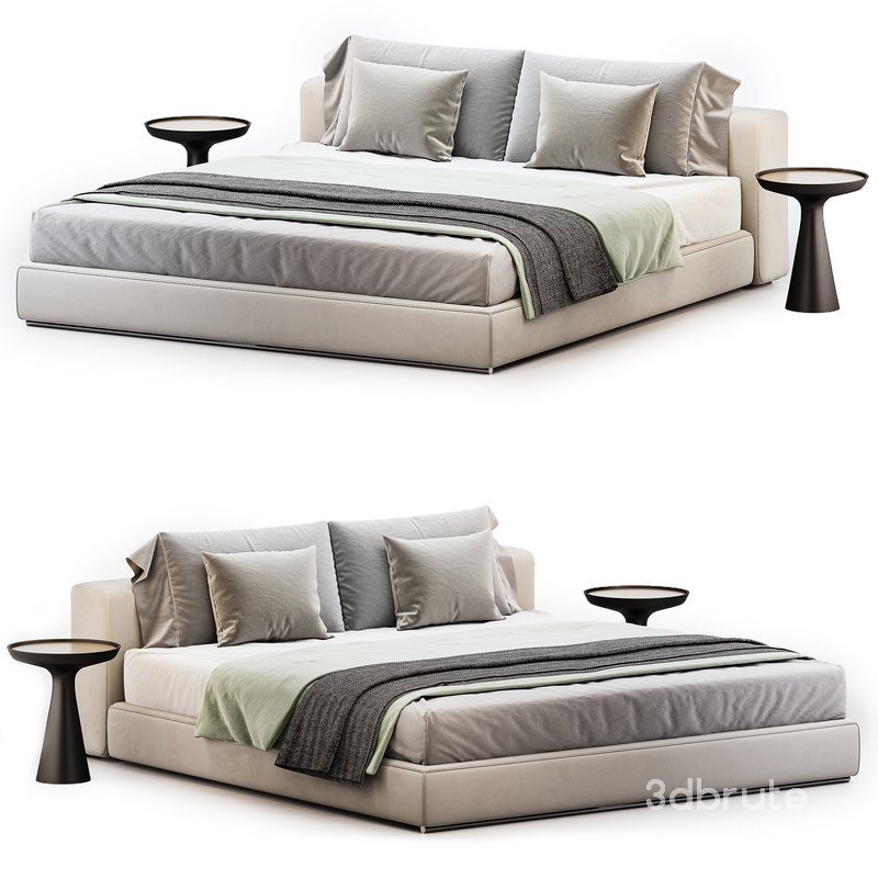 Groundpiece bed by Flexform Image 3