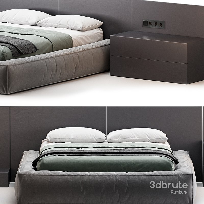 Modern Upholstery Bed by Litfad Image 3