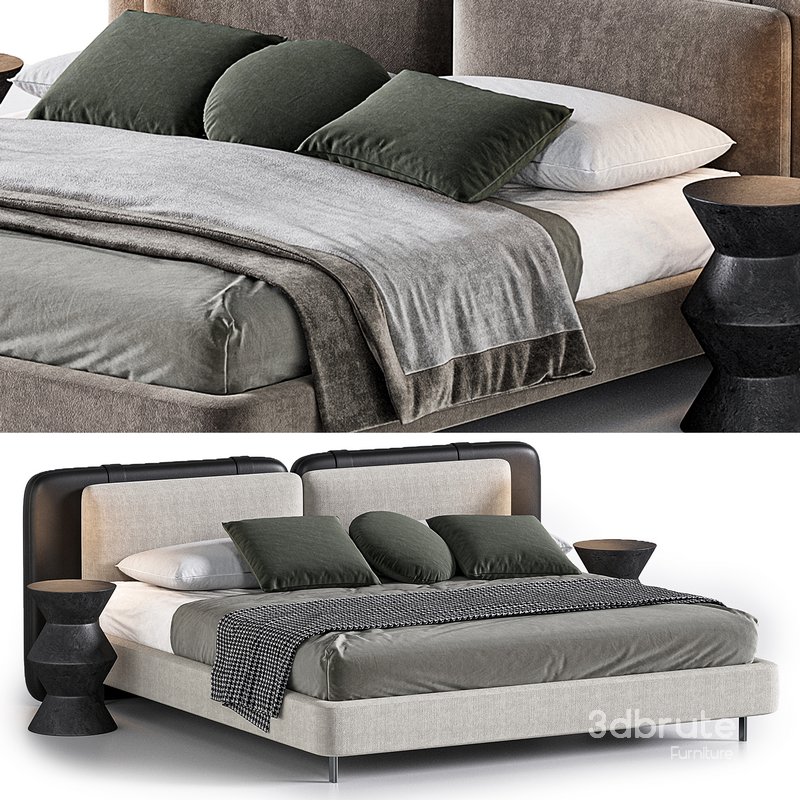 Tatlin Soft bed by Minotti Image 1