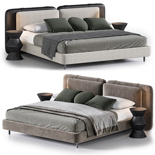 Tatlin Soft bed by Minotti