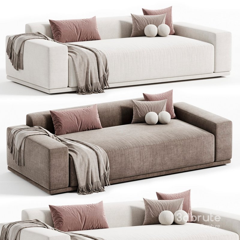 Faible Grey Performance Velvet Sofa Image 1