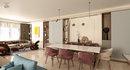 3D Scene of a modern Reception – dining area and Entrance Lobby - Thumbnail 1