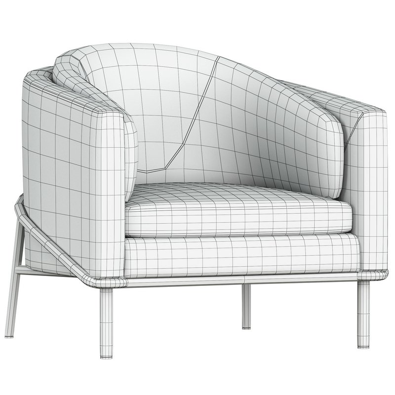 Minotti Fil noir Armchair Image 2