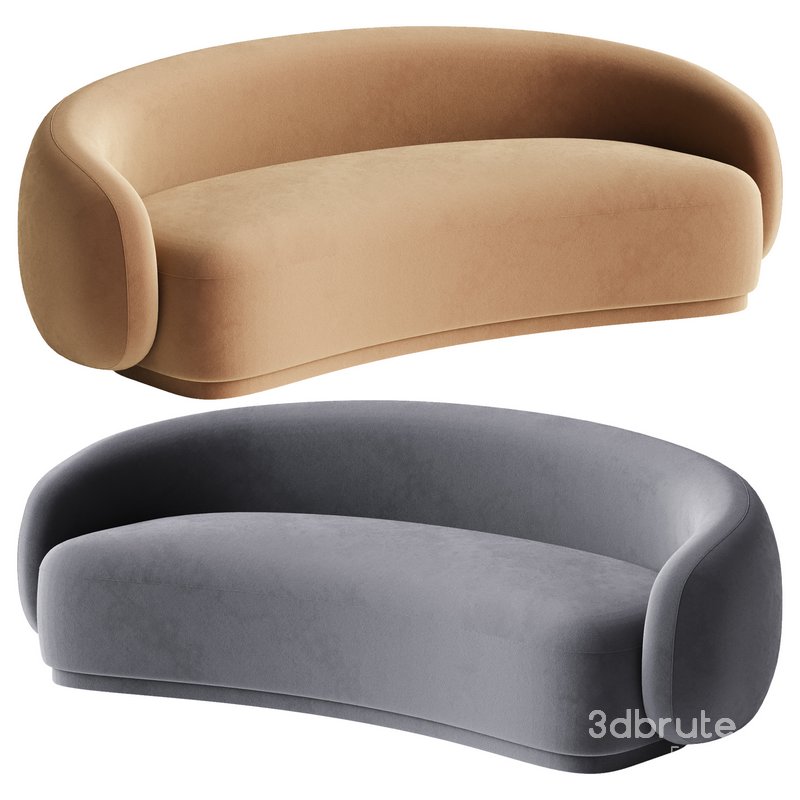 Kendall Velvet Sofa Image 1