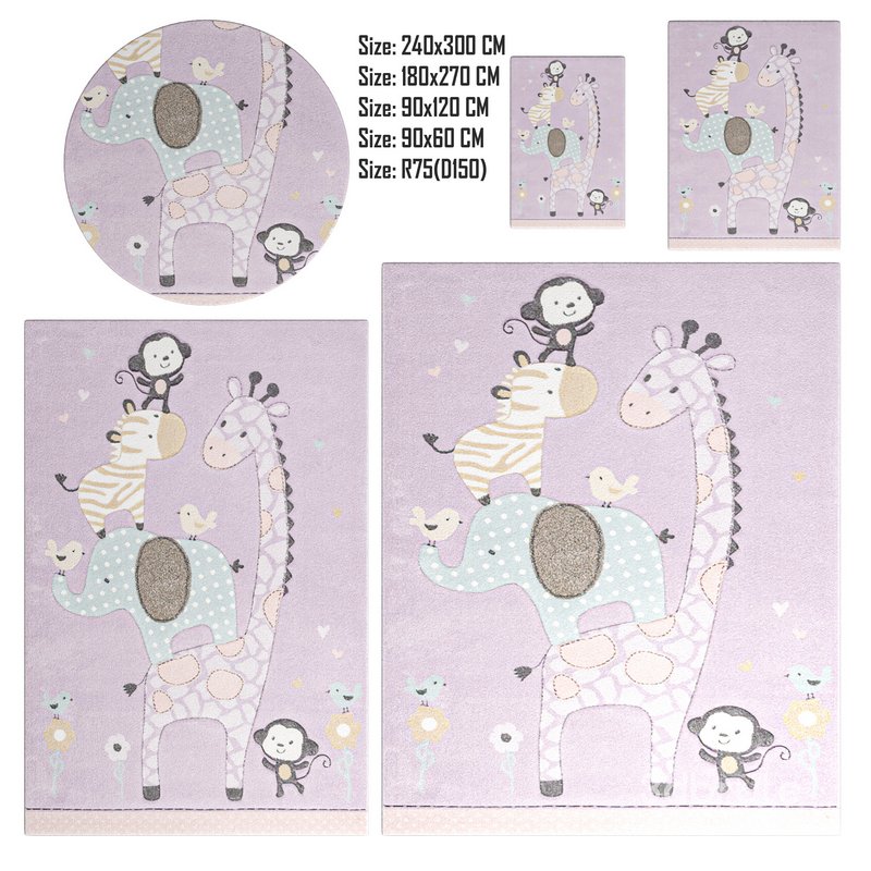 CRK120V Carousel Kids Area Rugs By SAFAVIEH Image 4