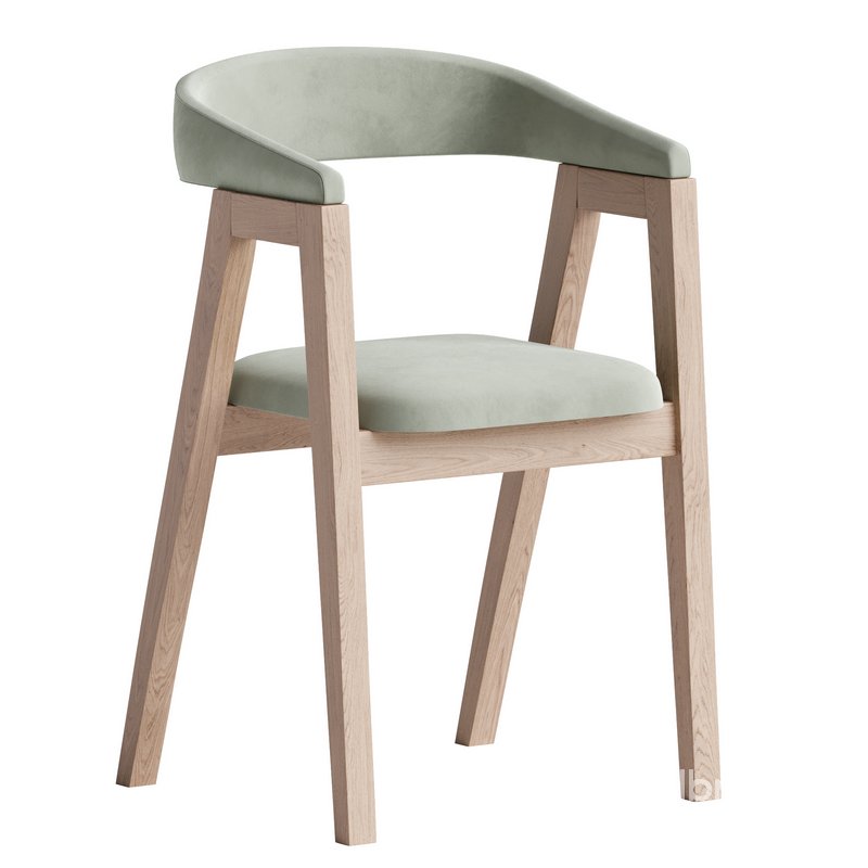 Chair Trevor Textile Gray Image 1