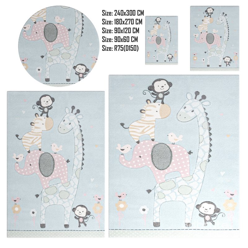 CRK120K Carousel Kids Area Rugs By SAFAVIEH Image 1