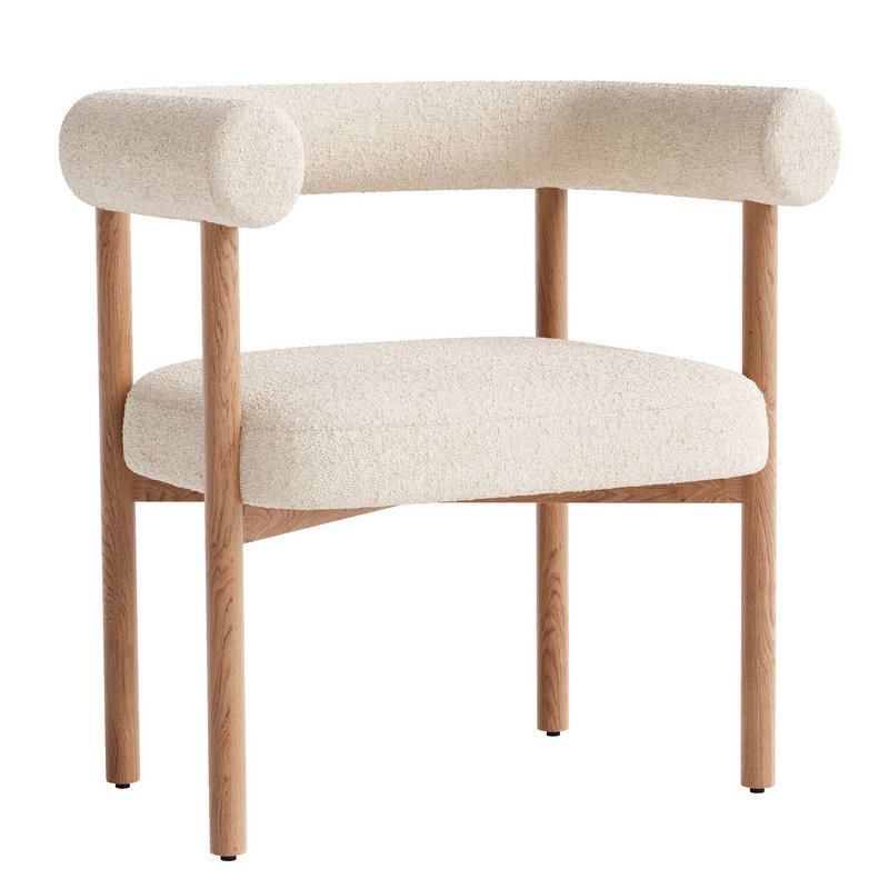 Mazz Boucle Dining Chair Image 1