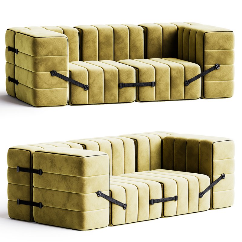 Curt Sofa System – Cornhusk Image 1