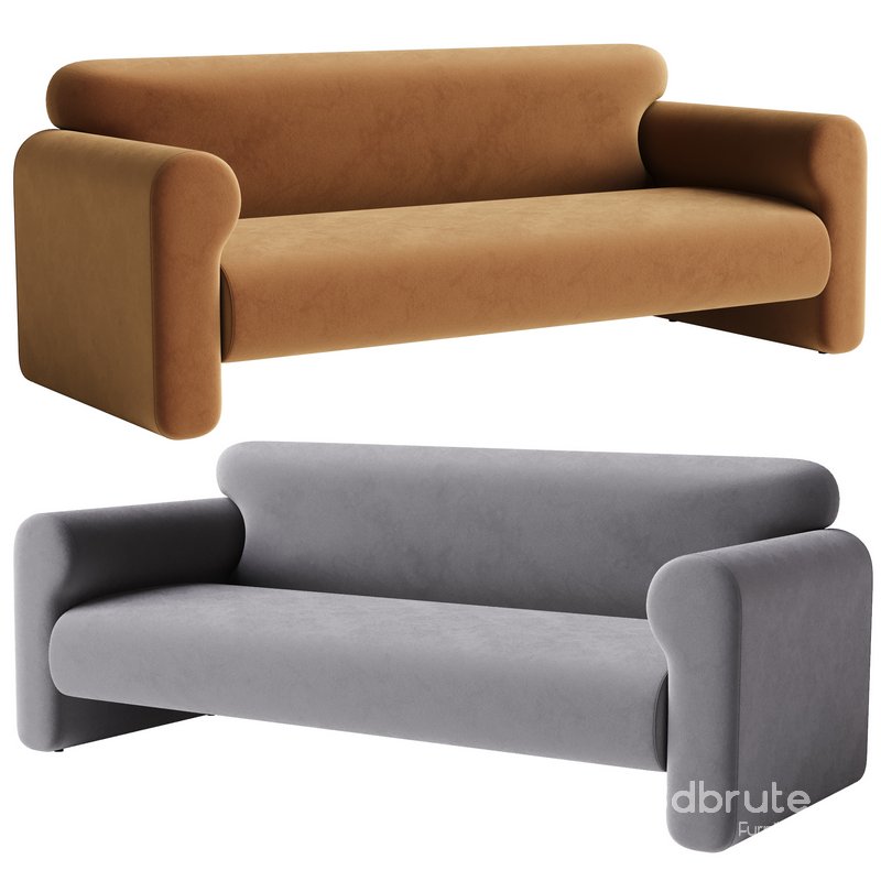 Gala Reverse Roll Arm Sofa Image 1