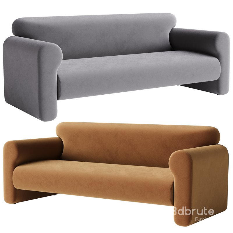 Gala Reverse Roll Arm Sofa Image 2