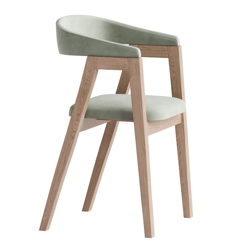 Chair Trevor Textile Gray Image 2