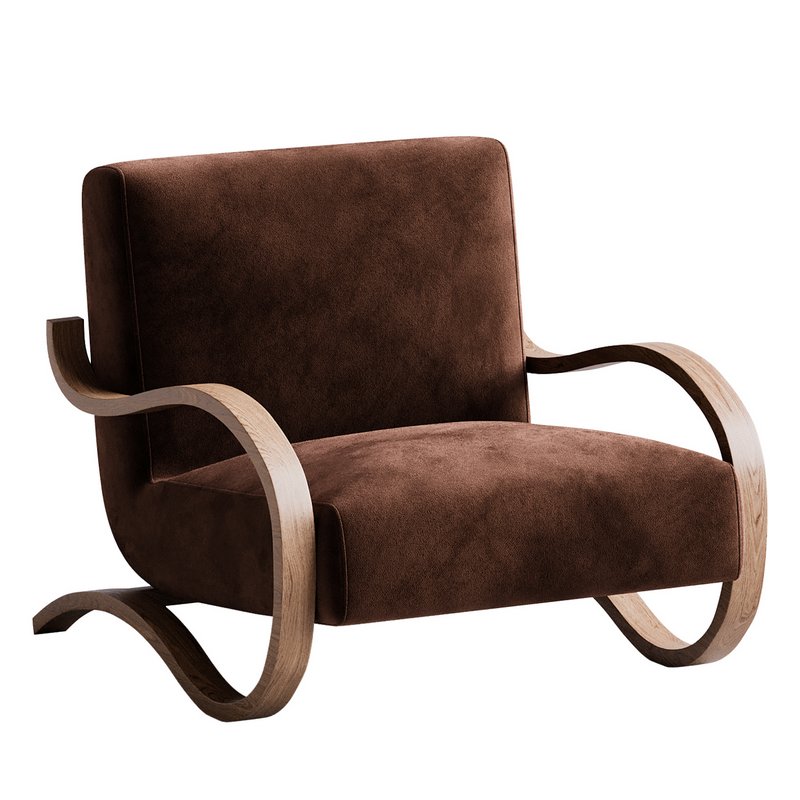 Herbin Leather Lounge Chair Image 2