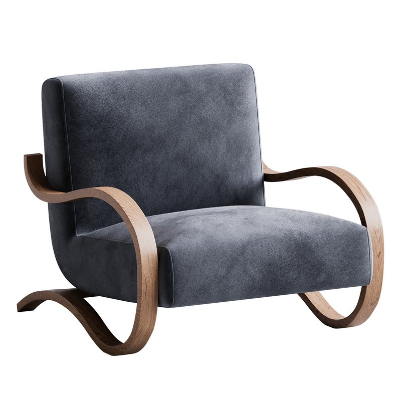 Herbin Leather Lounge Chair Image 3