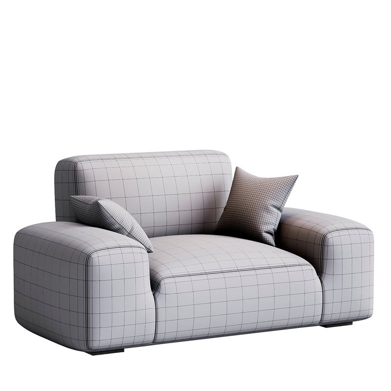 Grey modern armchair Image 5