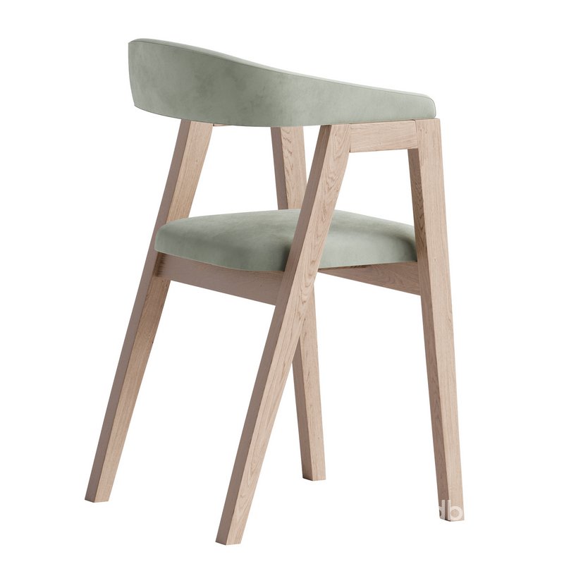 Chair Trevor Textile Gray Image 3