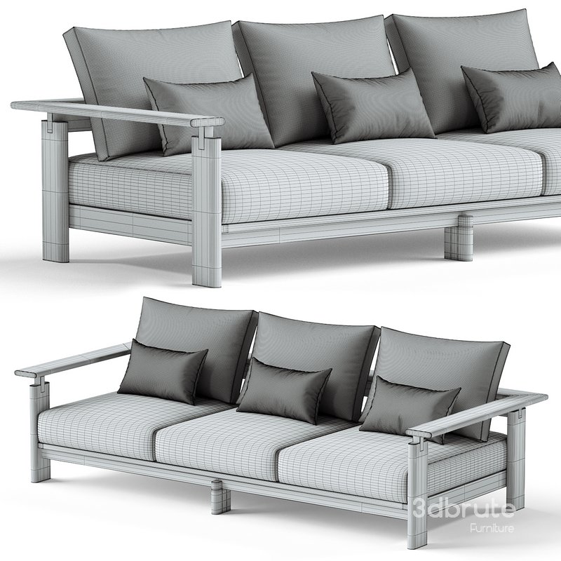 Samsa Three-seat Sofa Image 2
