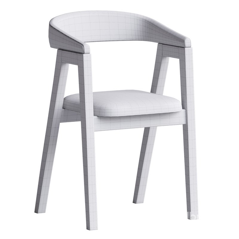 Chair Trevor Textile Gray Image 4