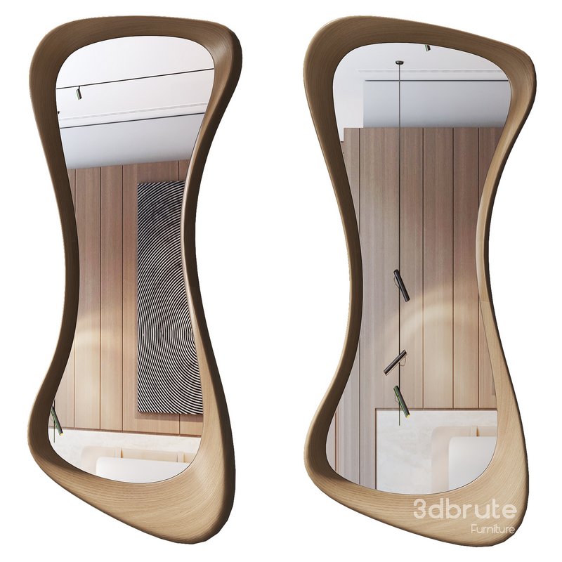 Wood Mirror for Wall Image 1