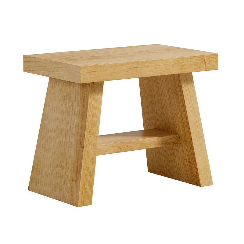 Hinoki Bath Stool Image 3