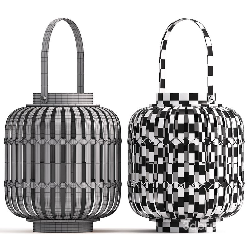 NATURAL BAMBOO HURRICANE LANTERN Image 4