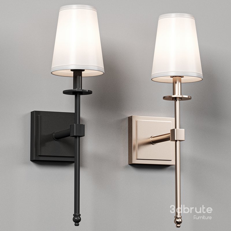 Black sconce Monroe Image 3