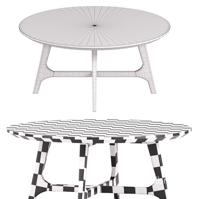 Larsen Large Round Walnut Coffee Table Image 3