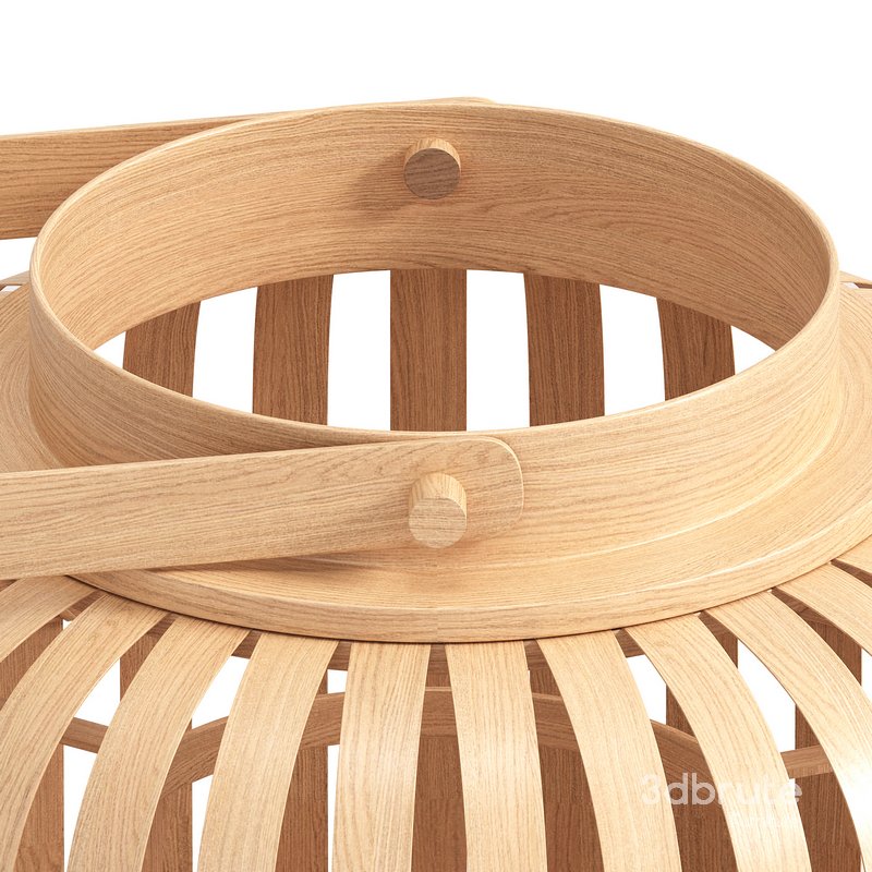 NATURAL BAMBOO HURRICANE LANTERN Image 3